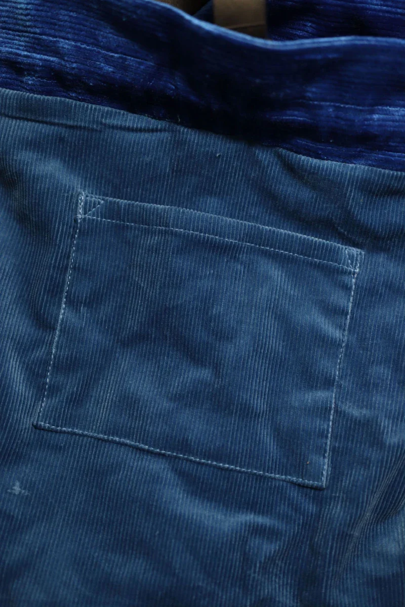 Sac seau bleu doublé à bandoulière - Image 3