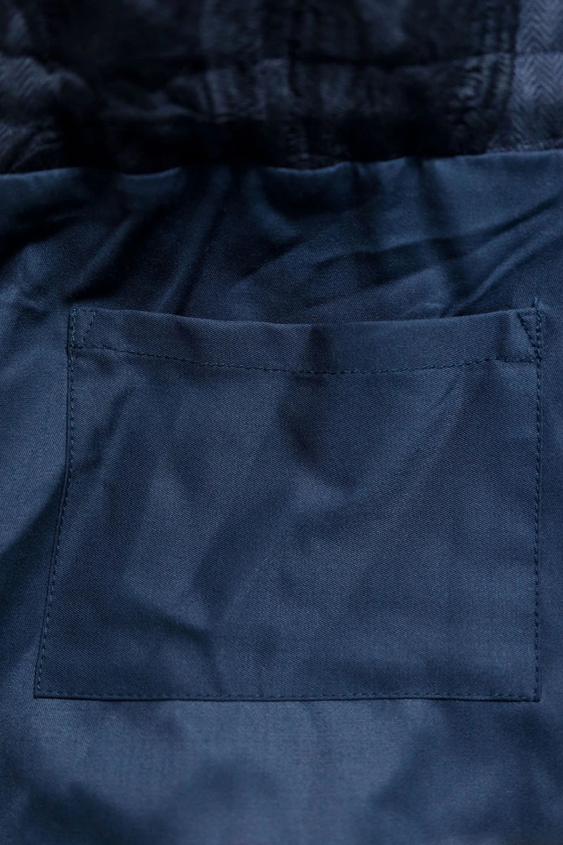 Sac seau bleu marine brodé - Image 3