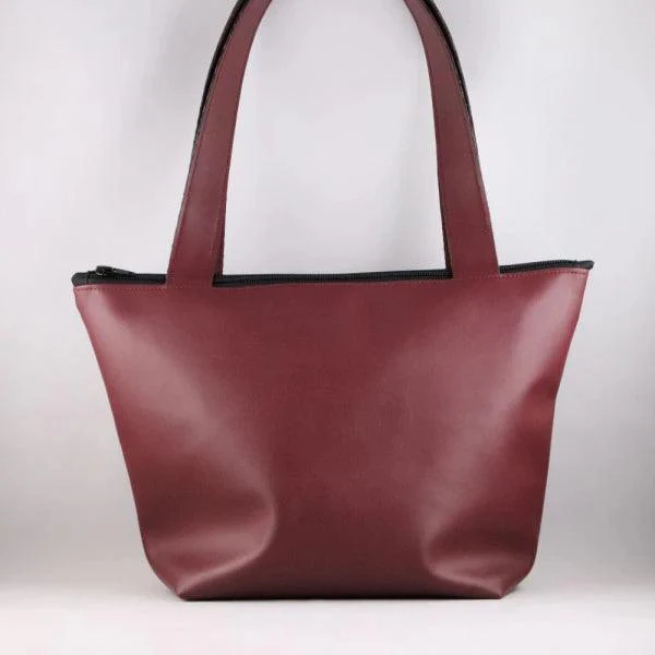 Sac trapèze alter-cuir de raisin - 2 coloris - Image 5
