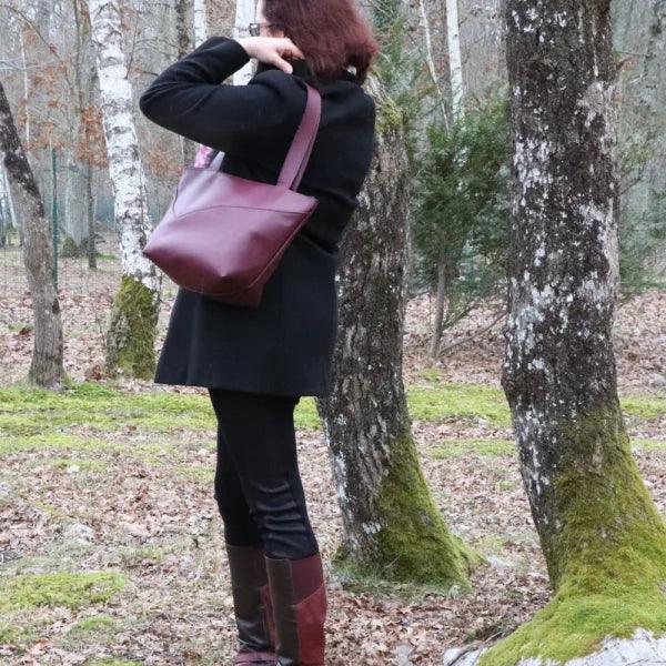 Sac trapèze alter-cuir de raisin - 2 coloris - Image 8