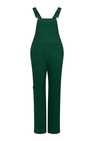 Salopette en coton vert - Leni - Image 2