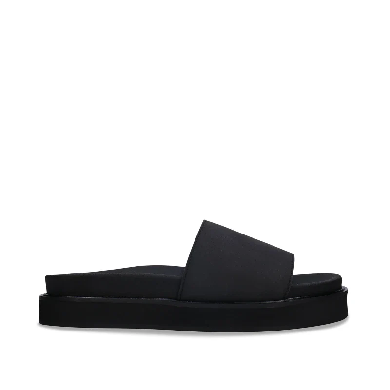 Sandales Black Vegan - Fait Main en Microfibres Écologiques - Okina - Image 4