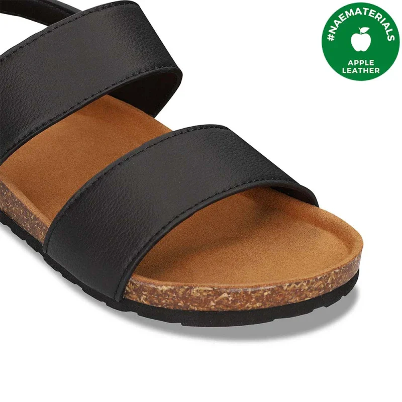 Sandales en cuir de pomme vegan noir - MAK - Image 4