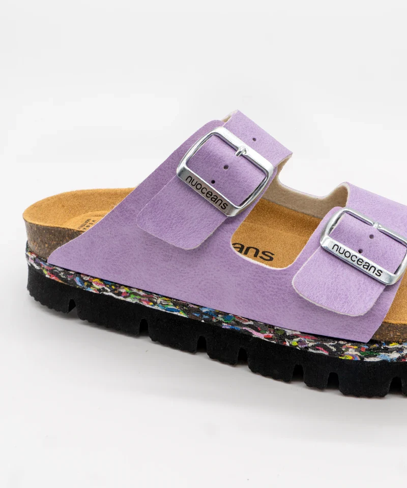Sandales à plateforme violet clair véganes - Lila - Image 5