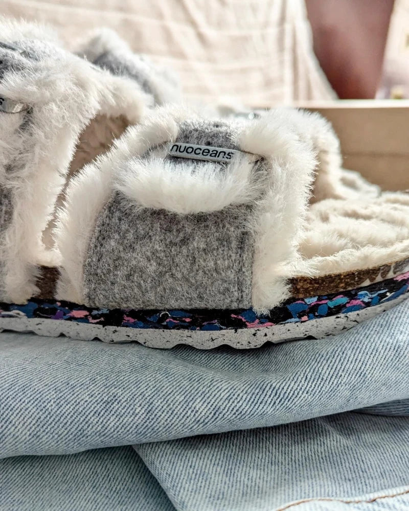 Sandales pour l'hiver style Birkenstock - Fluff - Image 7