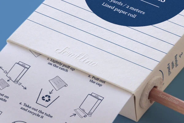 Livre objet à dérouler 100% compostable - Scrollino Pour mes Notes - Image 10