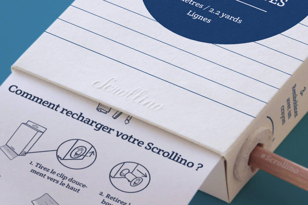 Livre objet à dérouler 100% compostable - Scrollino Pour mes Notes - Image 5
