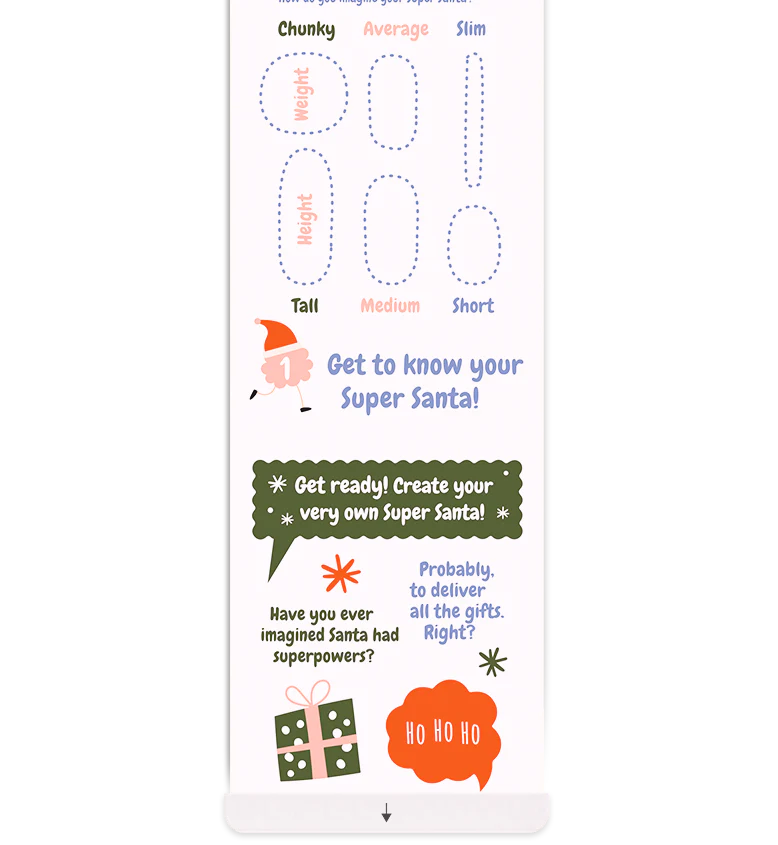 Livre objet à dérouler 100% compostable - Scrollino Super Père Noël - Image 6