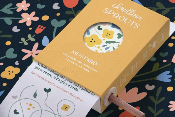 Livre de culture Scrollino Sprouts - Moutarde - Image 2