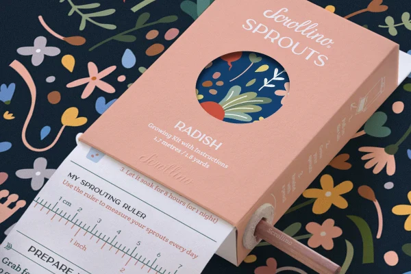 Livre de culture Scrollino Sprouts - Radis - Image 2