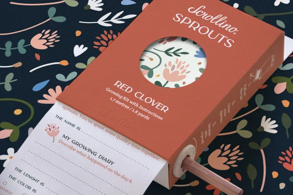 Livre de culture Scrollino Sprouts - Trèfle rouge - Image 2