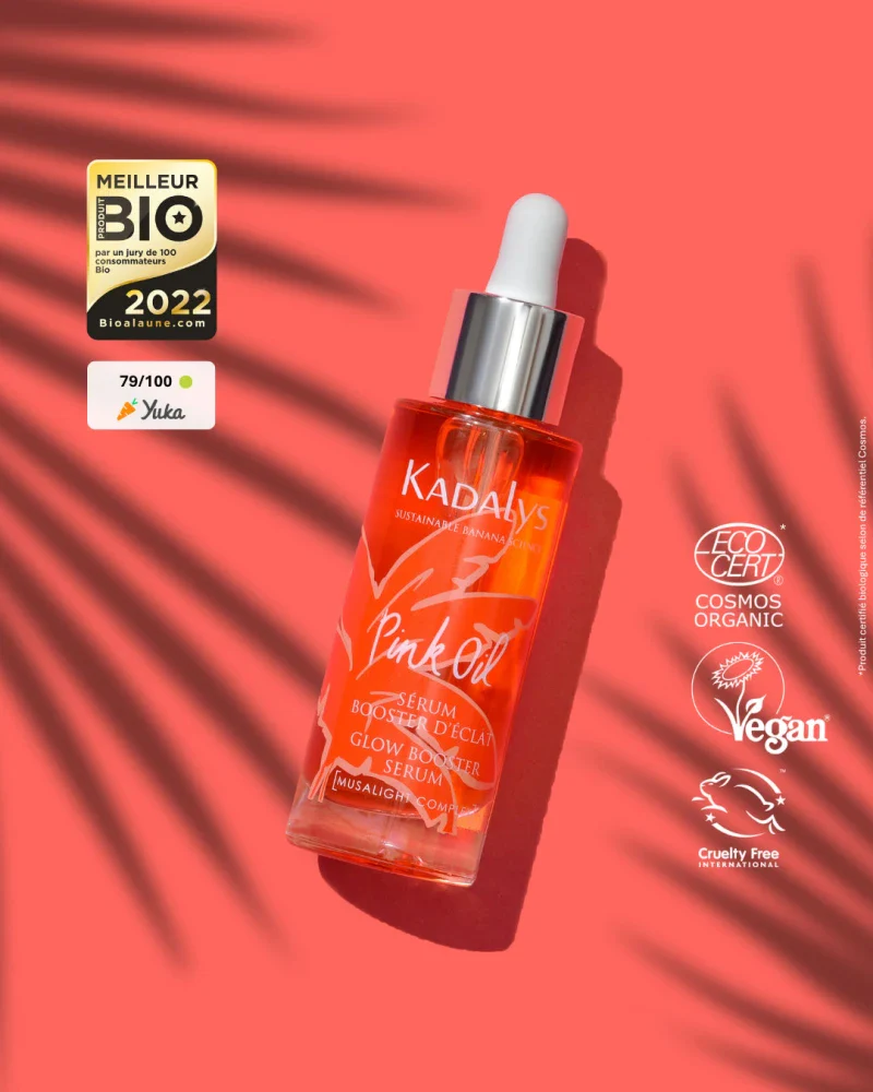 Sérum Booster d'Éclat Pink Oil Bio à la Banane Rose 30ml - MUSALIGHT - Image 10