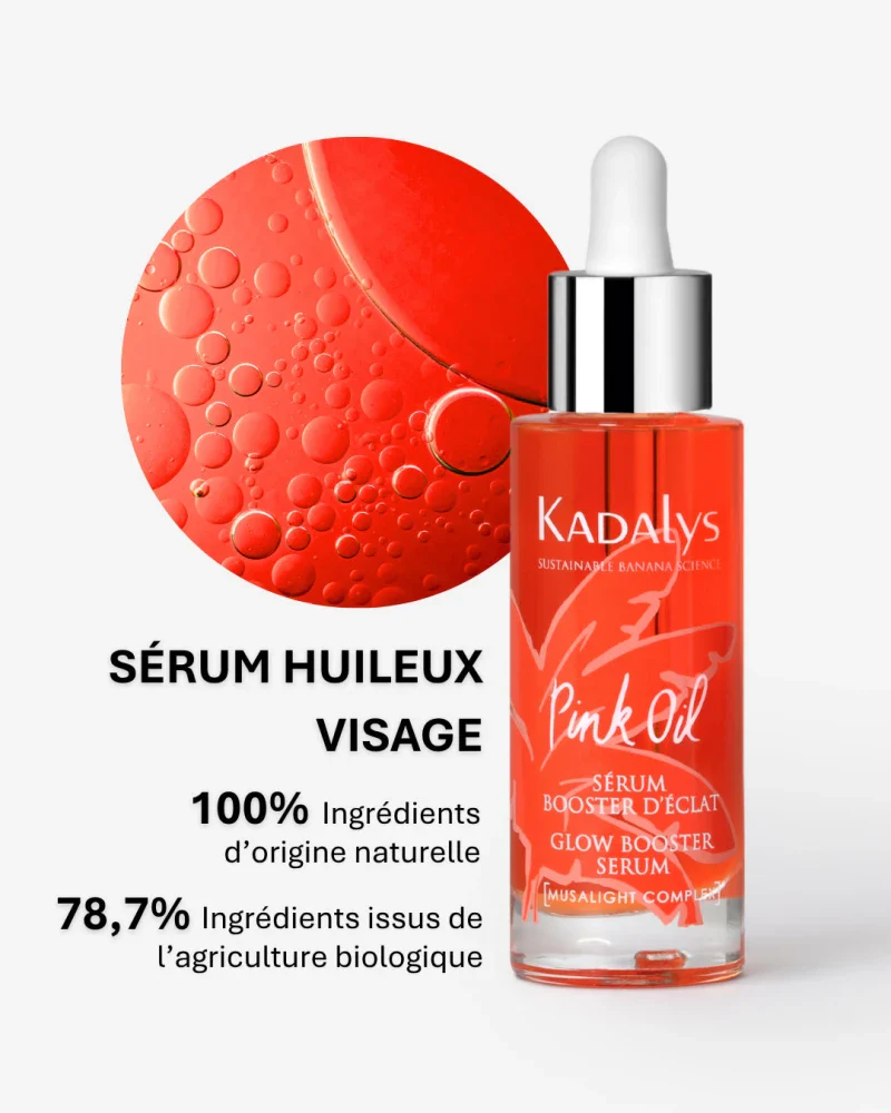 Sérum Booster d'Éclat Pink Oil Bio à la Banane Rose 30ml - MUSALIGHT - Image 15