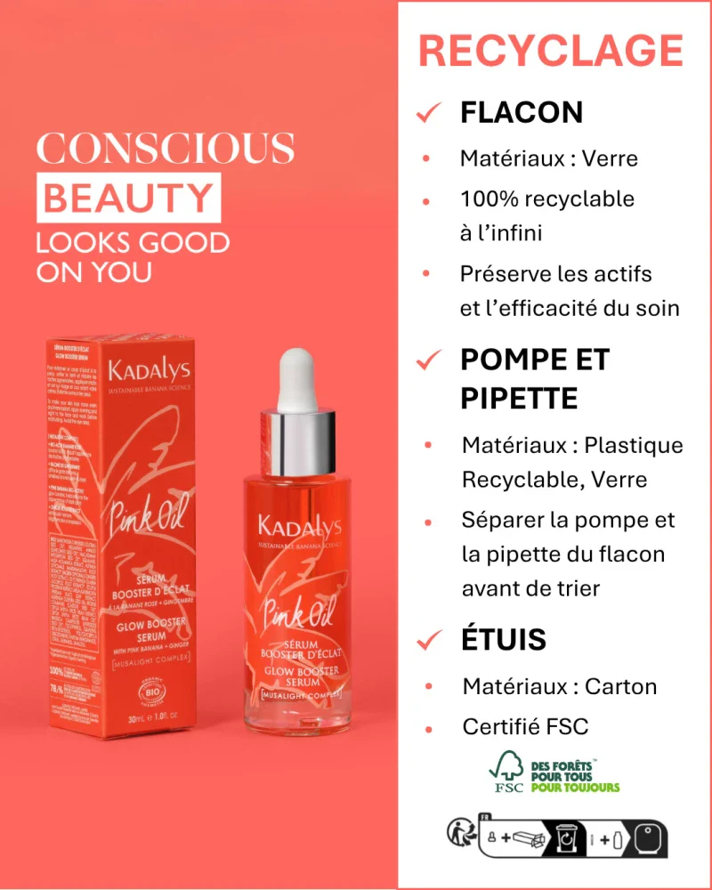 Sérum Booster d'Éclat Pink Oil Bio à la Banane Rose 30ml - MUSALIGHT - Image 18