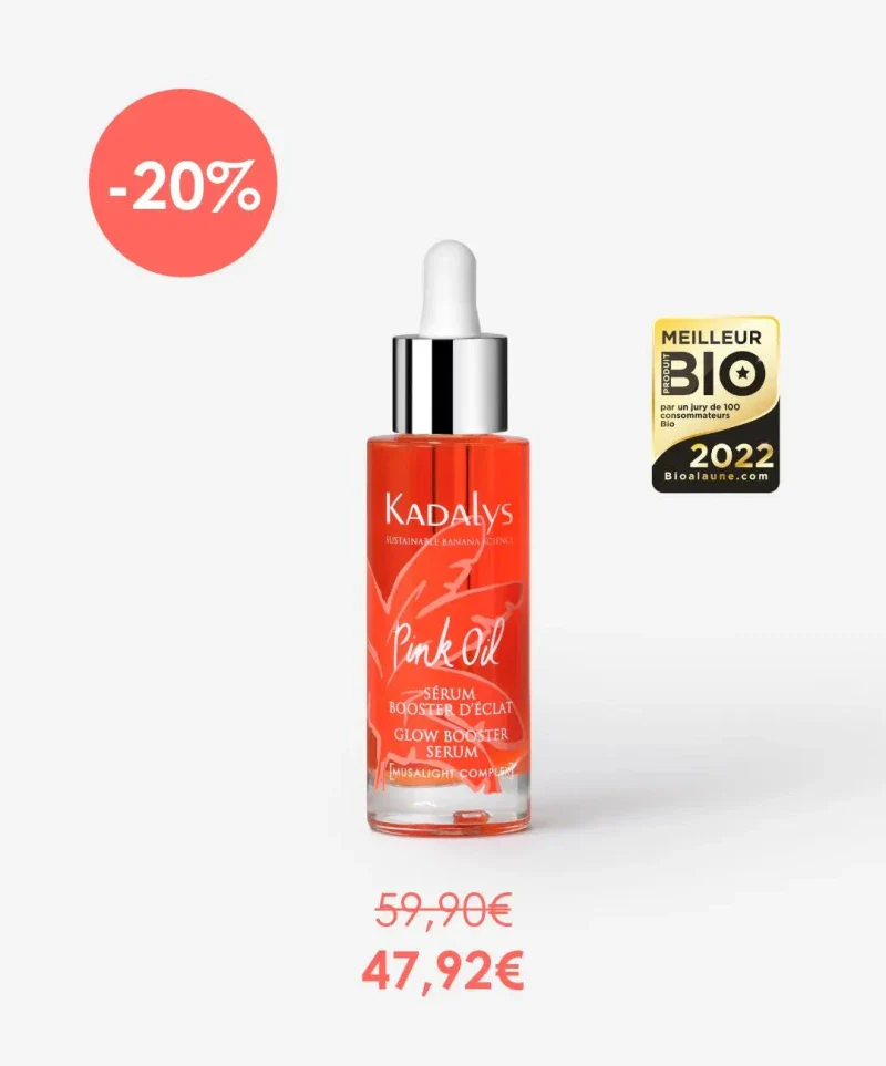 Sérum Booster d'Éclat Pink Oil Bio à la Banane Rose 30ml - MUSALIGHT - Image 7