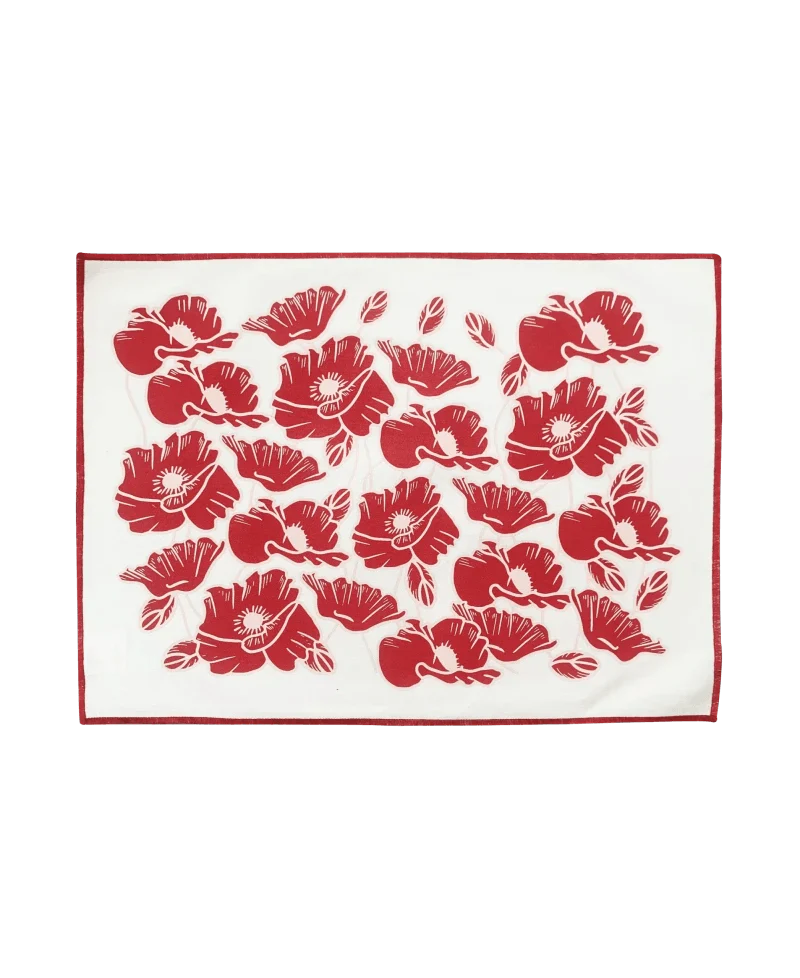 Set de table rouge - Poppy - Image 5