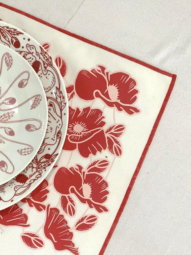Set de table rouge - Poppy - Image 6
