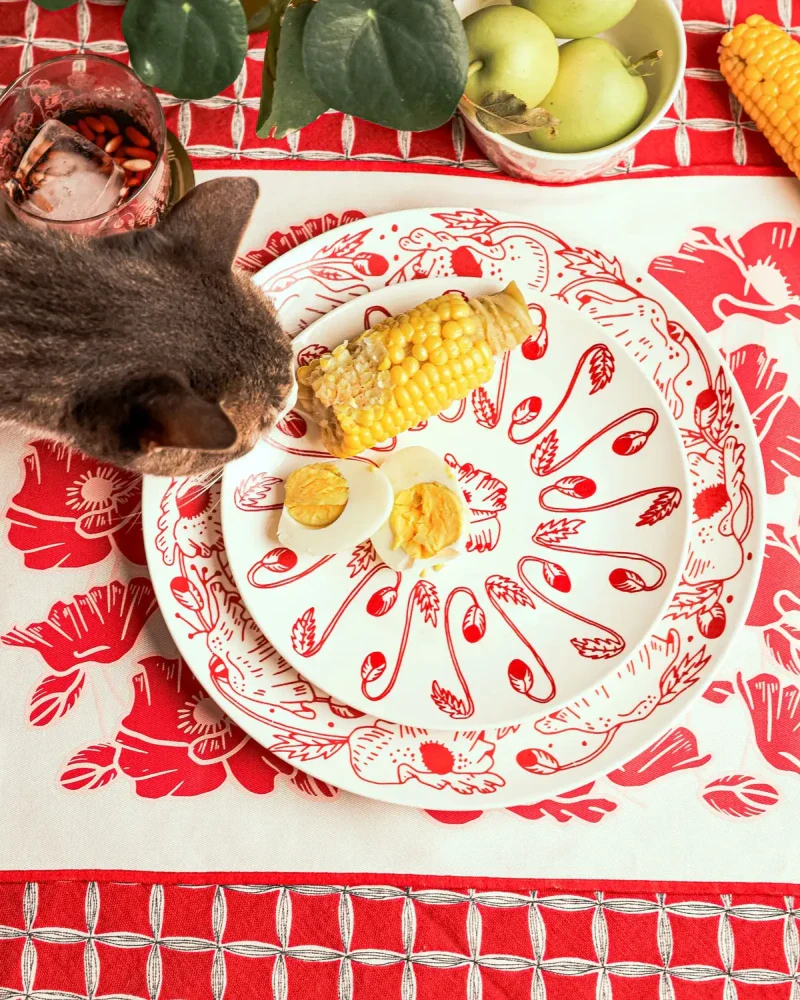 Set de table rouge - Poppy - Image 8