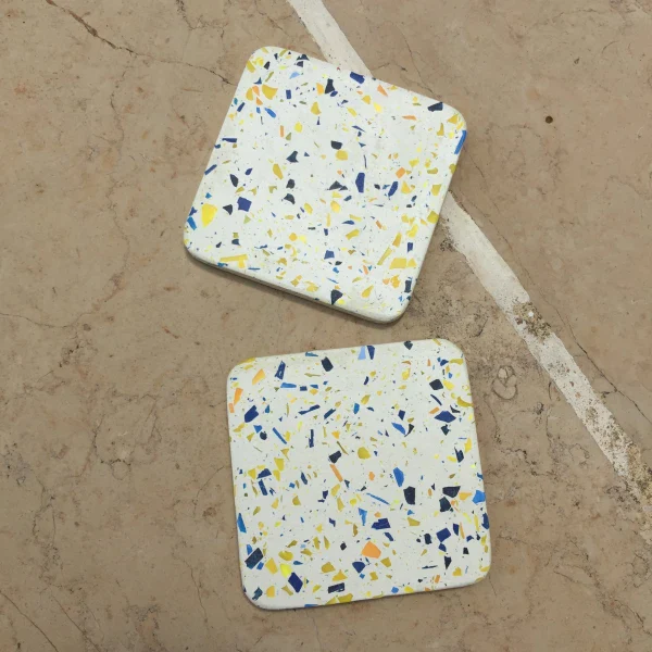 Set de 2 sous-verres en béton et plastique recyclé - Image 14