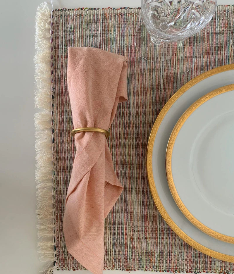Sets de table abricot - lot de 2 - Image 4