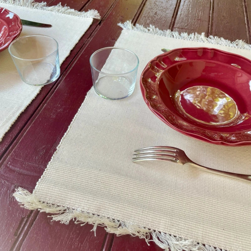 Sets de table beige - lot de 2 - Image 3