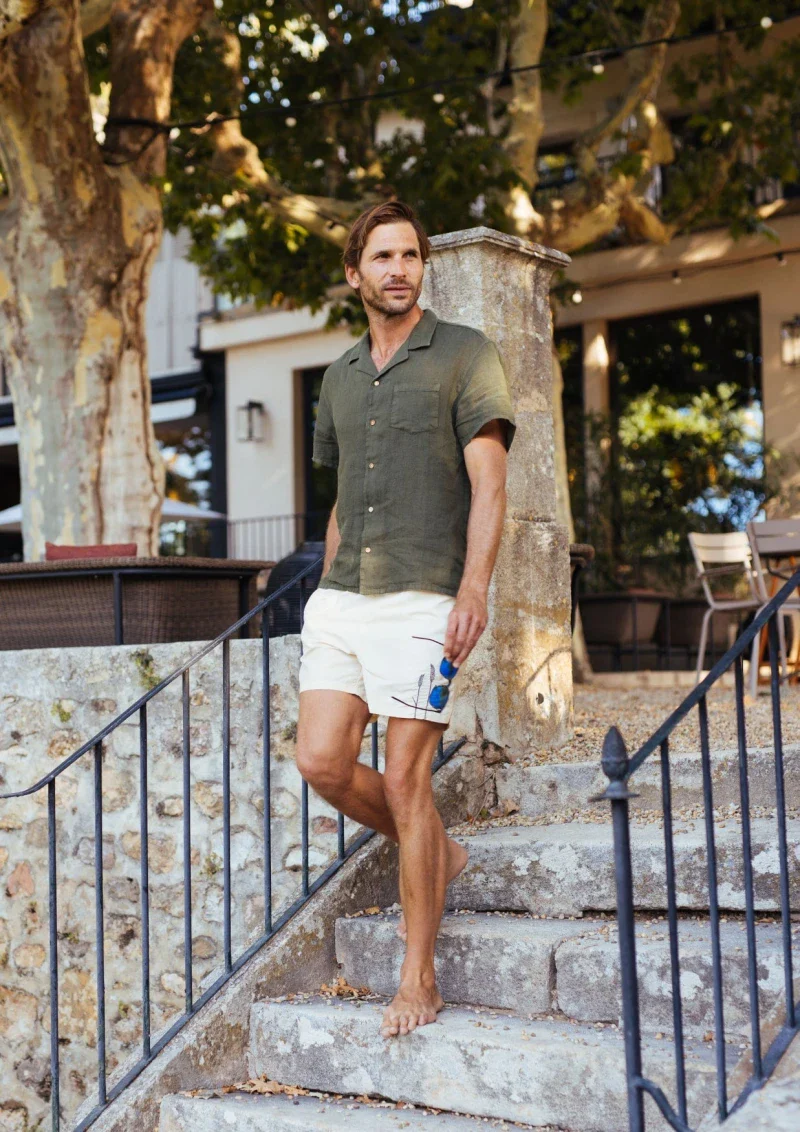 Short de bain homme en matières recyclées - les épis de blé - Image 2