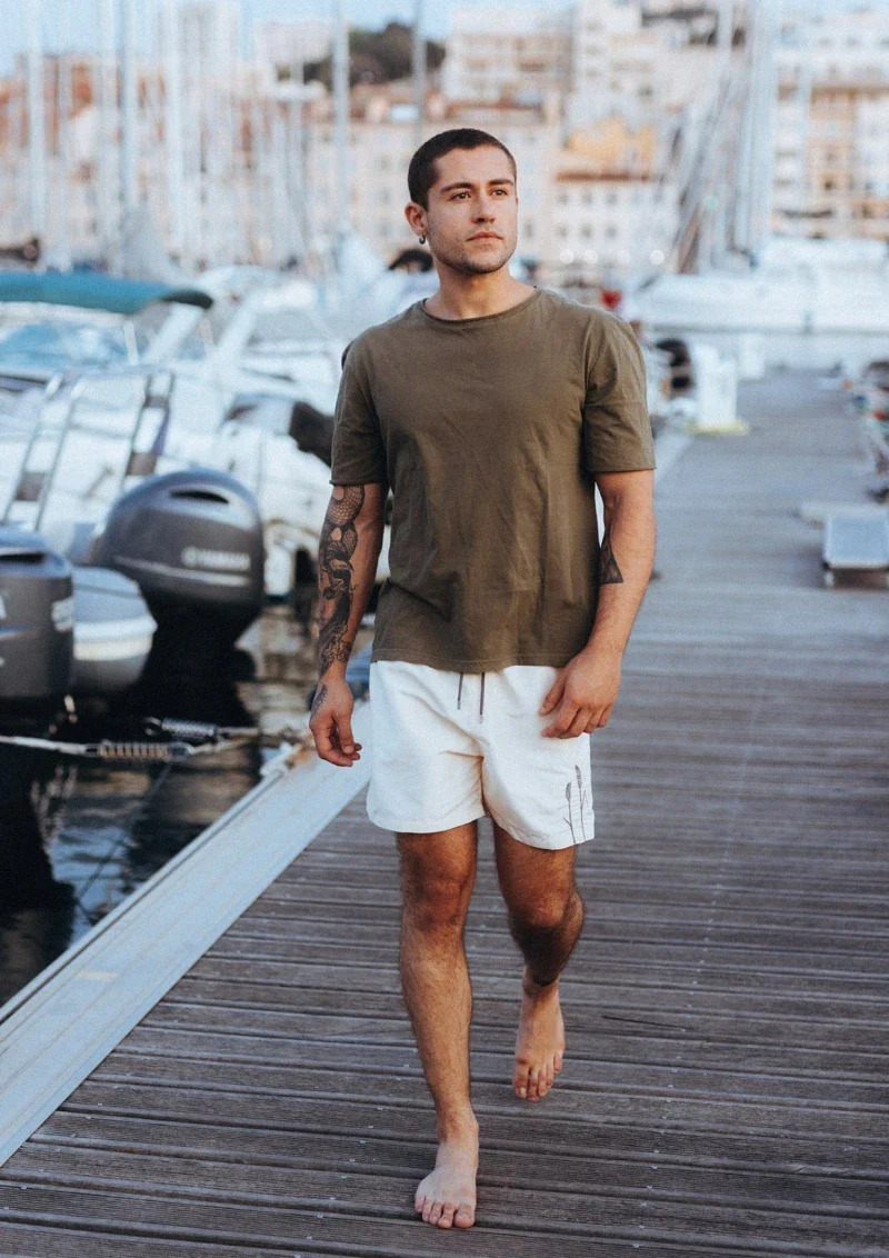 Short de bain homme en matières recyclées - les épis de blé - Image 5