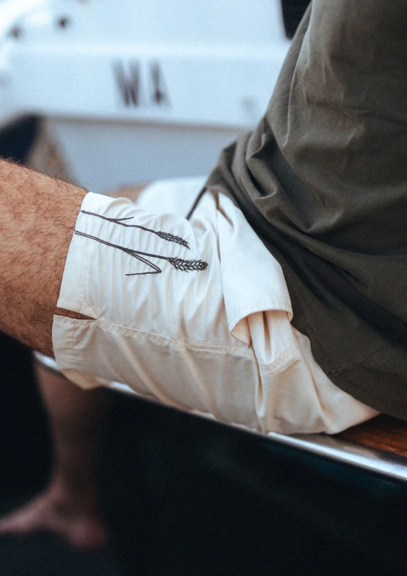 Short de bain homme en matières recyclées - les épis de blé - Image 6