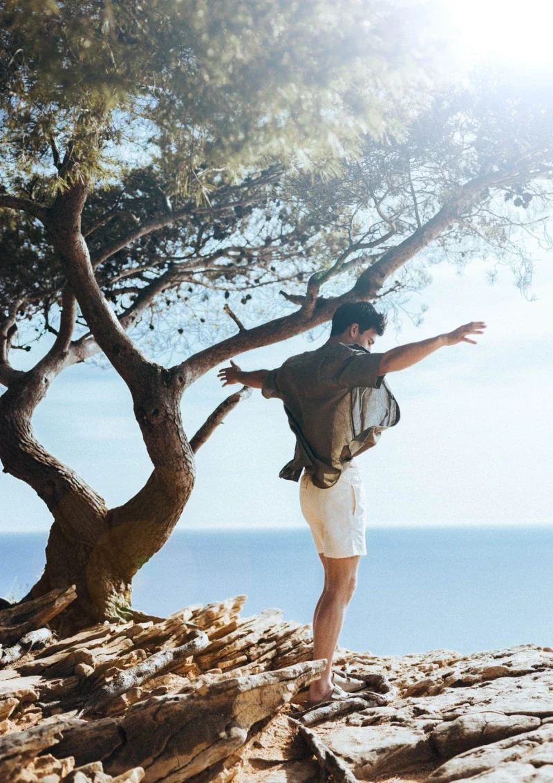 Short de bain homme en matières recyclées - les épis de blé - Image 7
