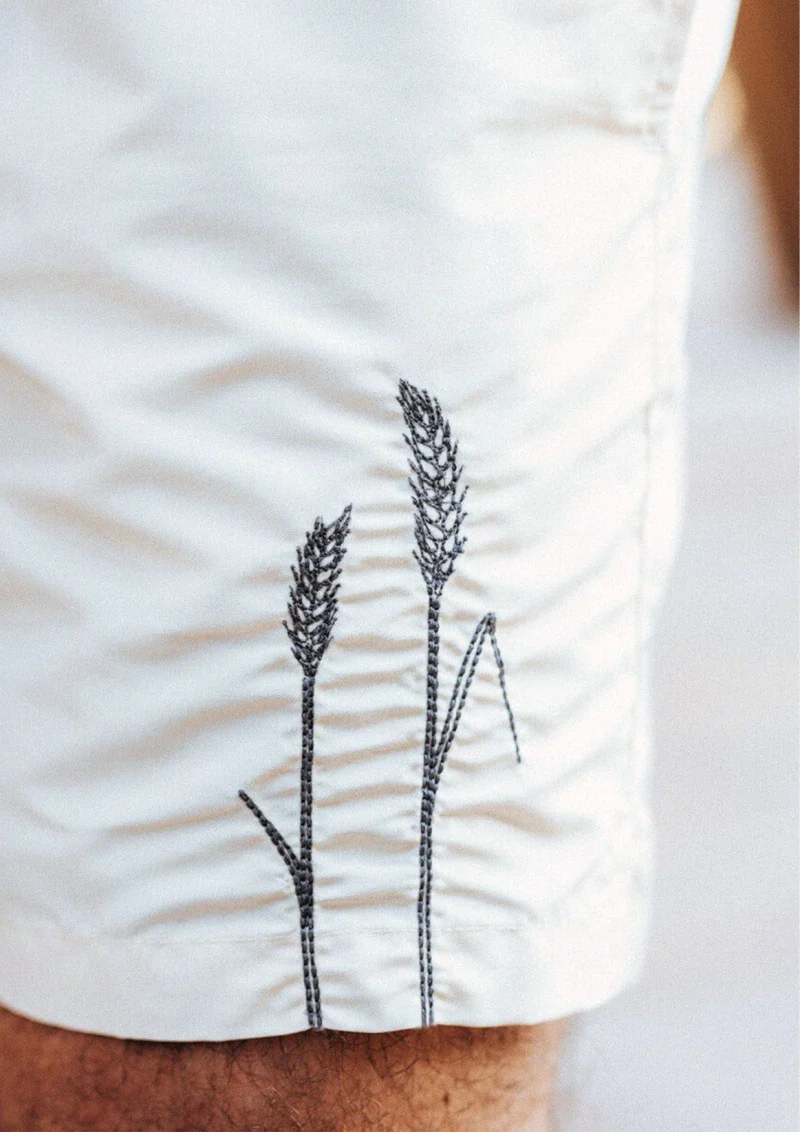 Short de bain homme en matières recyclées - les épis de blé - Image 8