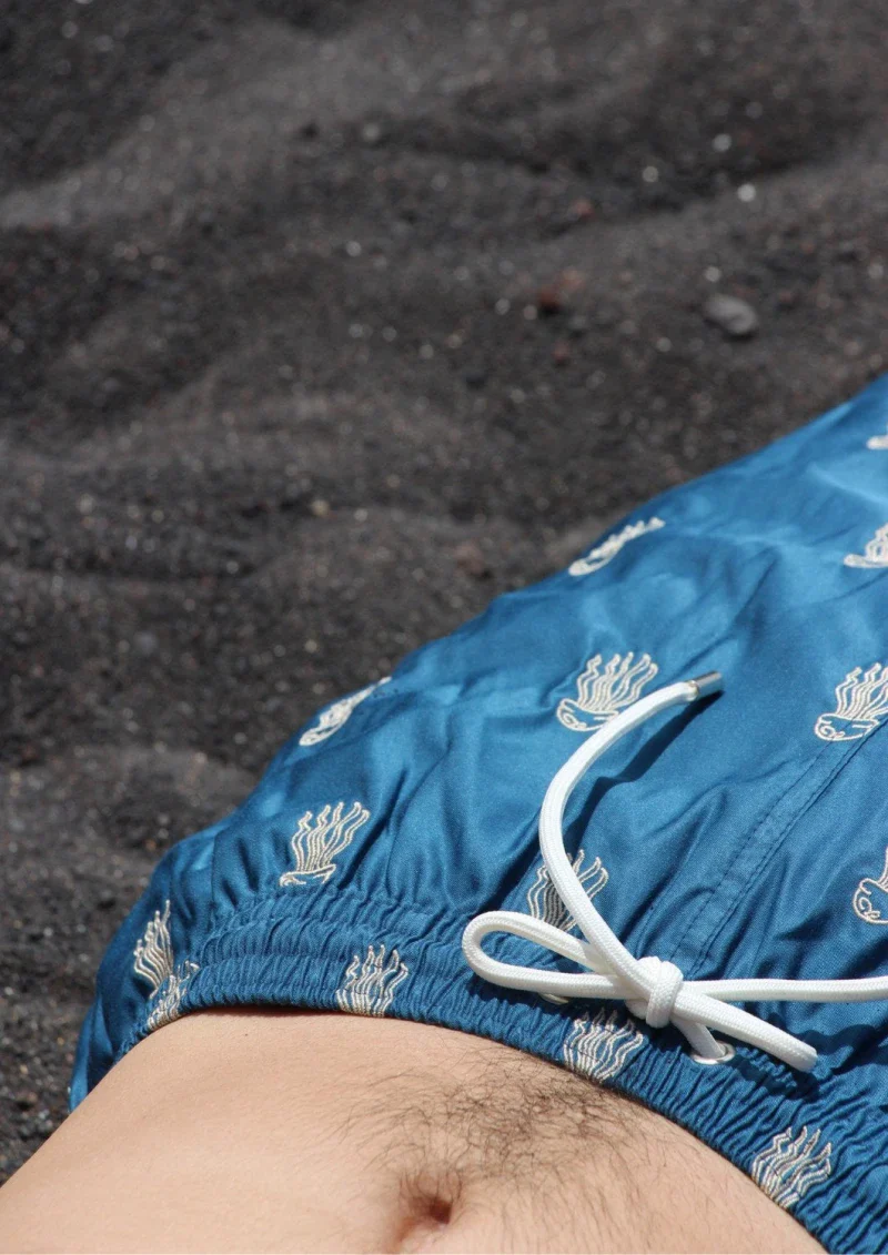 Short de bain homme en matières recyclées - les méduses - Image 2