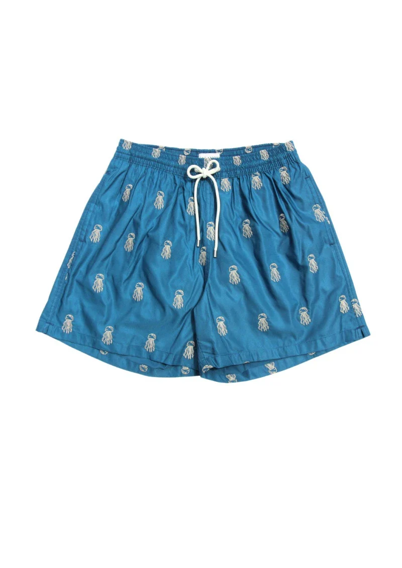 Short de bain homme en matières recyclées - les méduses - Image 4