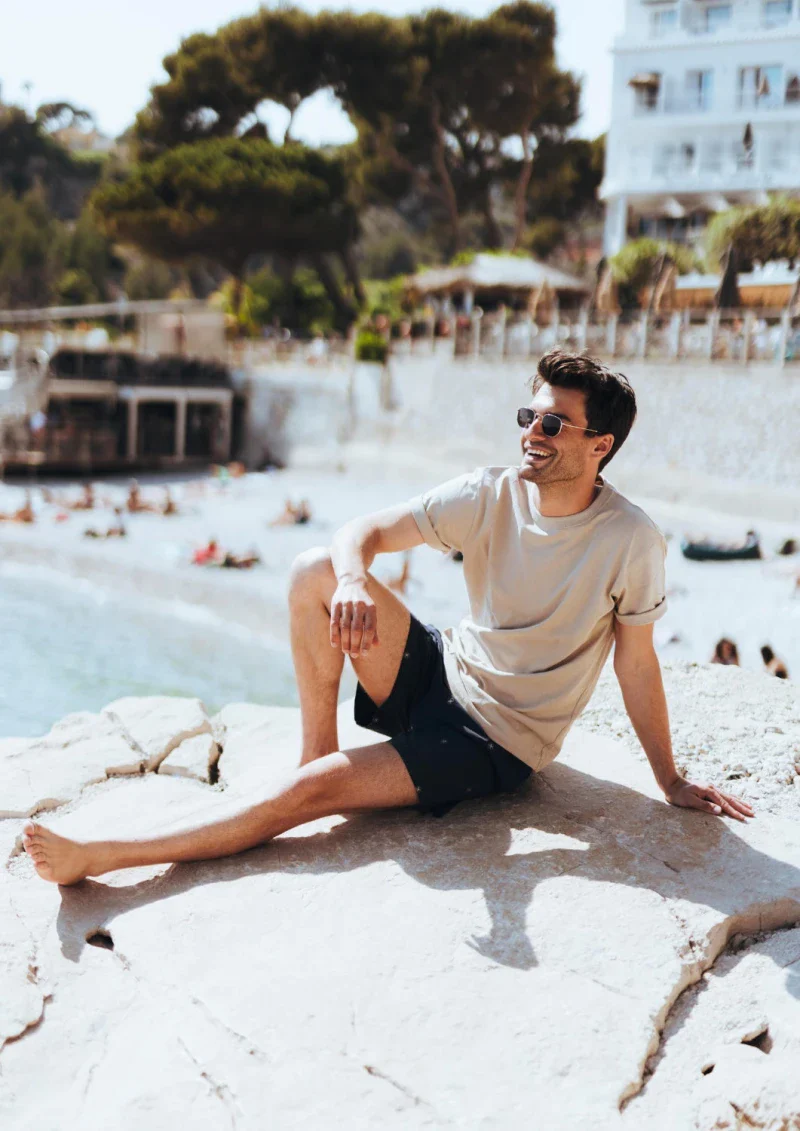 Short de bain homme en matières recyclées - les noeuds - Image 4