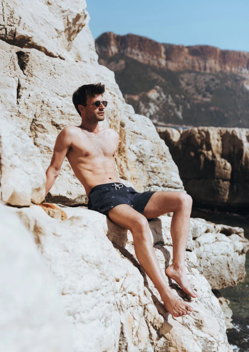Short de bain homme en matières recyclées - les noeuds - Image 5