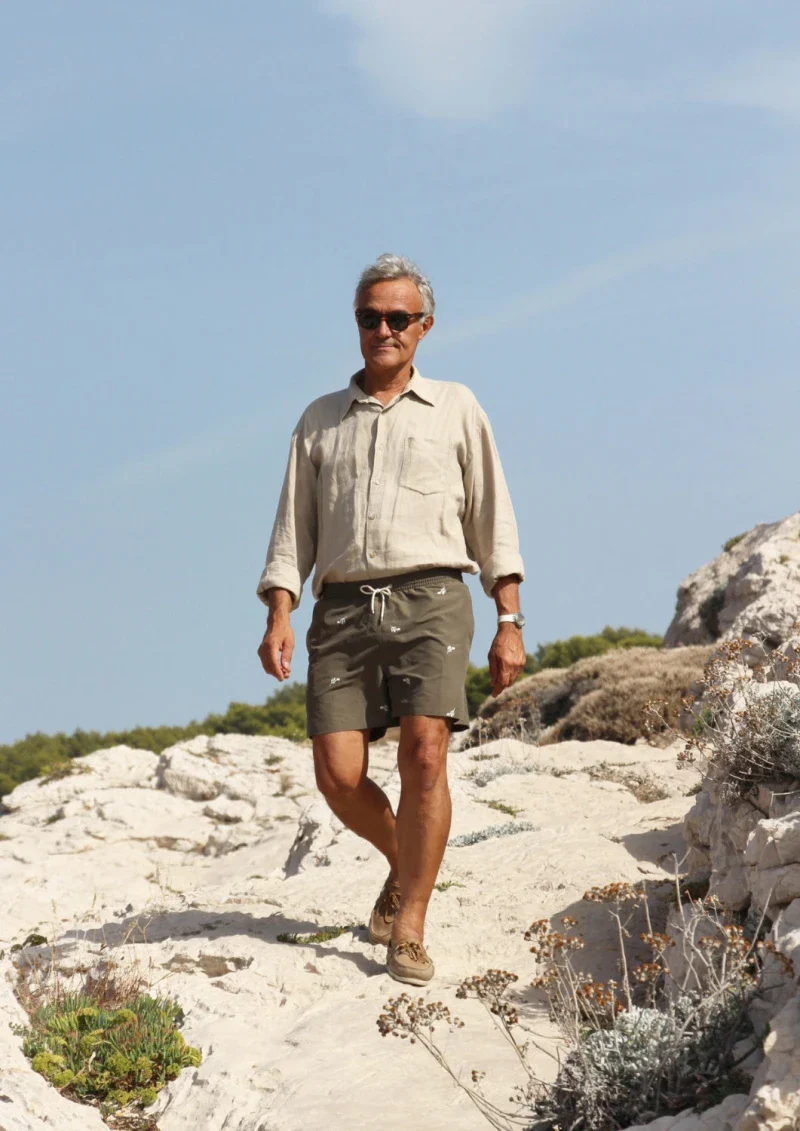 Short de bain homme en matières recyclées - les oliviers - Image 12