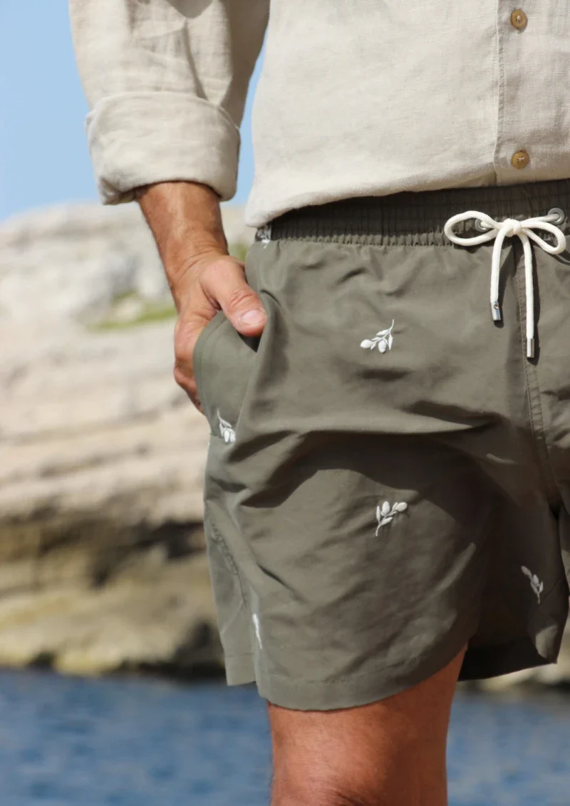 Short de bain homme en matières recyclées - les oliviers - Image 13