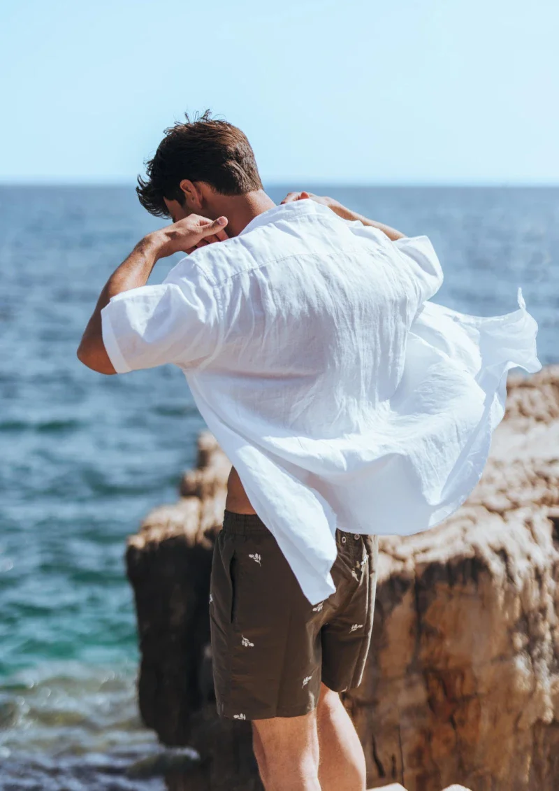 Short de bain homme en matières recyclées - les oliviers - Image 7