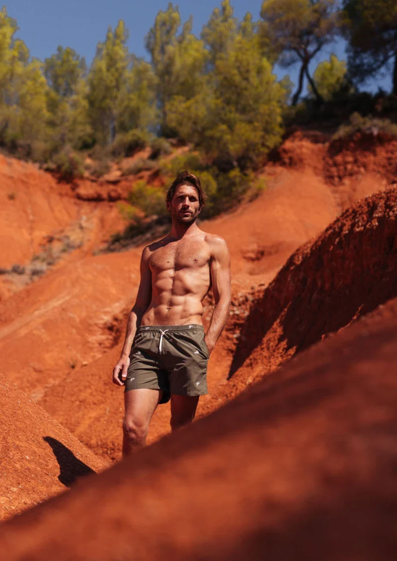 Short de bain homme en matières recyclées - les oliviers - Image 9