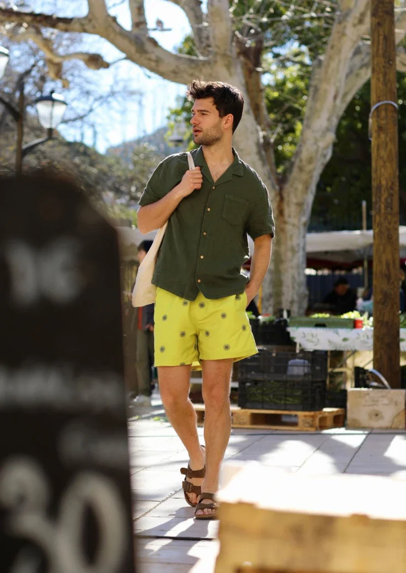 Short de bain homme en matières recyclées - les verveines - Image 2