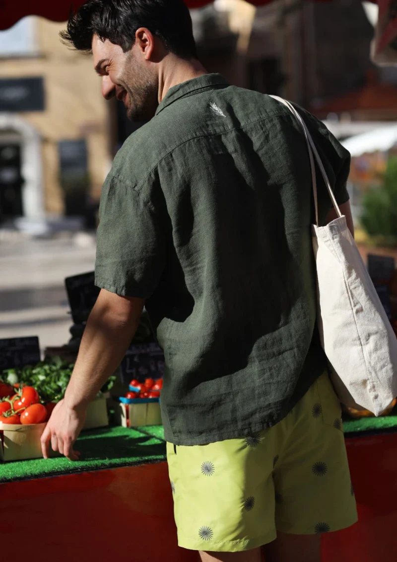 Short de bain homme en matières recyclées - les verveines - Image 3