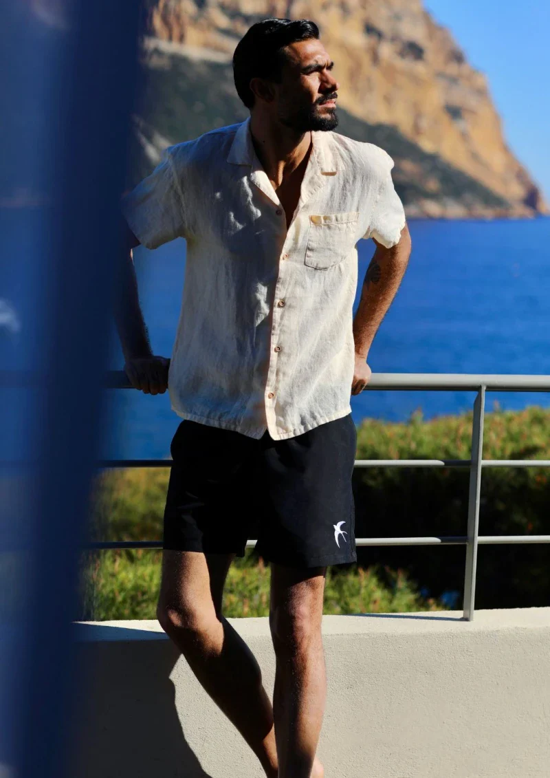 Short de bain homme en matières recyclées - l'hirondelle - Image 2