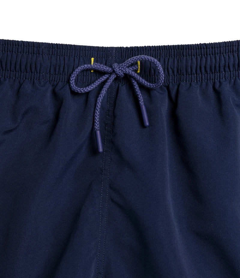 Short de bain Orso – Deep Blue fait main avec broderie citrons - Image 5