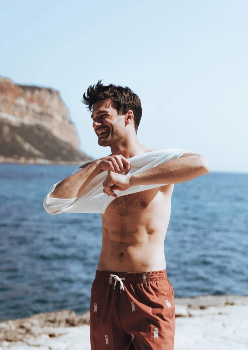 Short de bain homme en matières recyclées - les cigales - Image 3