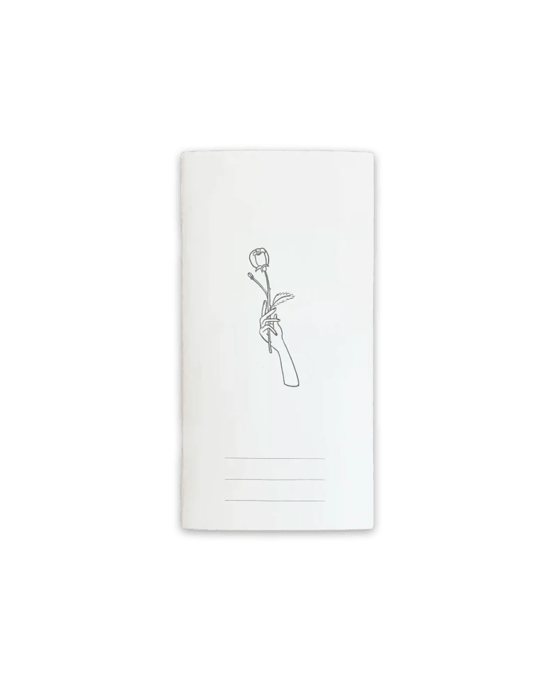 Carnet de notes en papier ligné - Single rose - Image 3