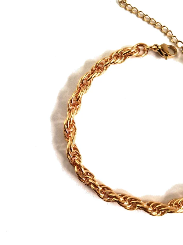 SONNY - bracelet chaîne torsadé or - Image 3