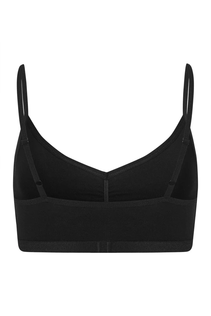 Soutien-gorge en coton bio noir - Anastasia - Image 4