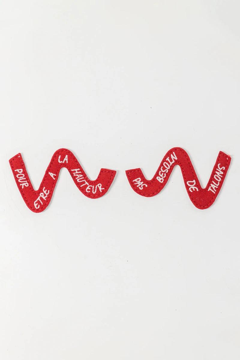 Straps à message pour baskets Wild Walker - Rouge - Image 3