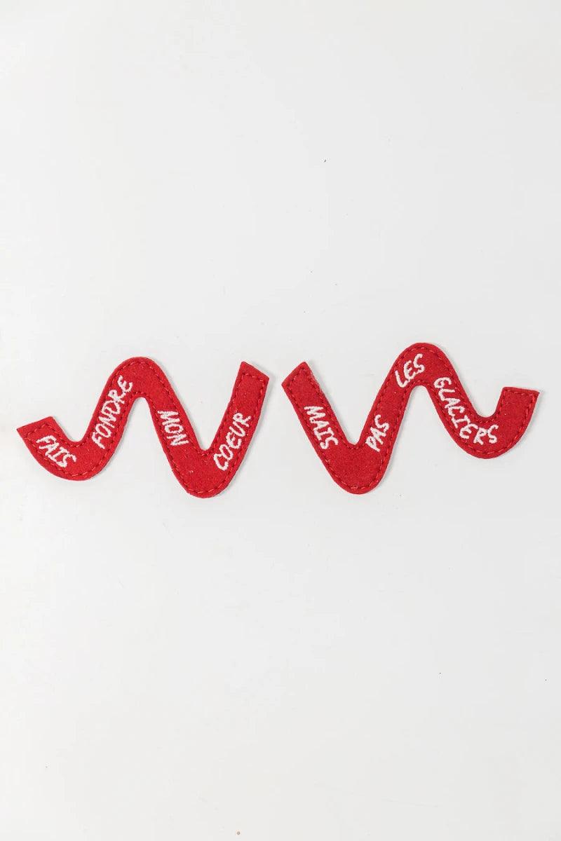 Straps à message pour baskets Wild Walker - Rouge - Image 5