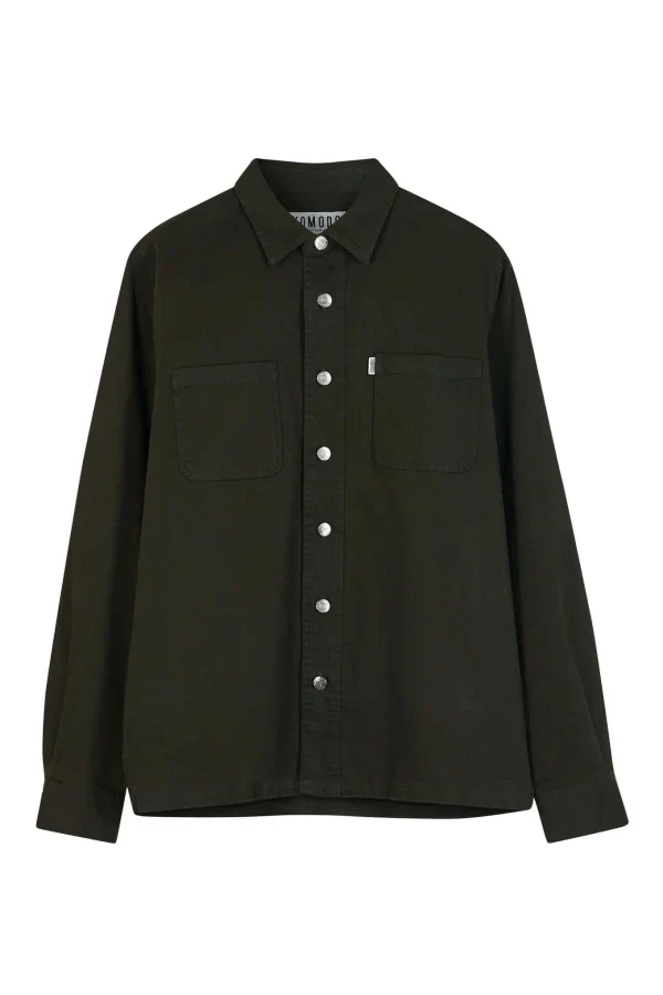 Surchemise en coton bio Kaki - Jean - Image 3