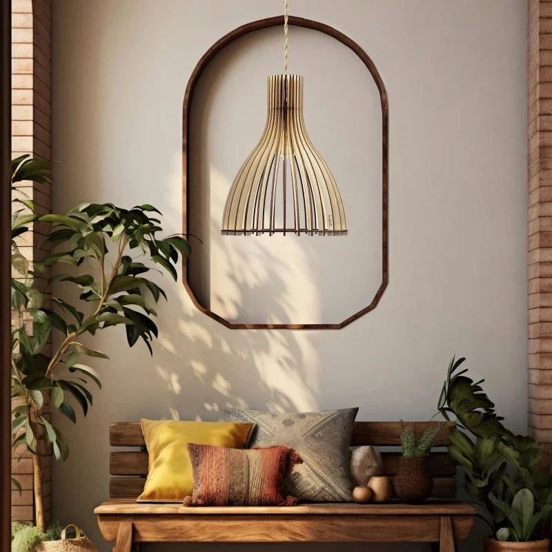Suspension en bois design - Ariel - Image 4